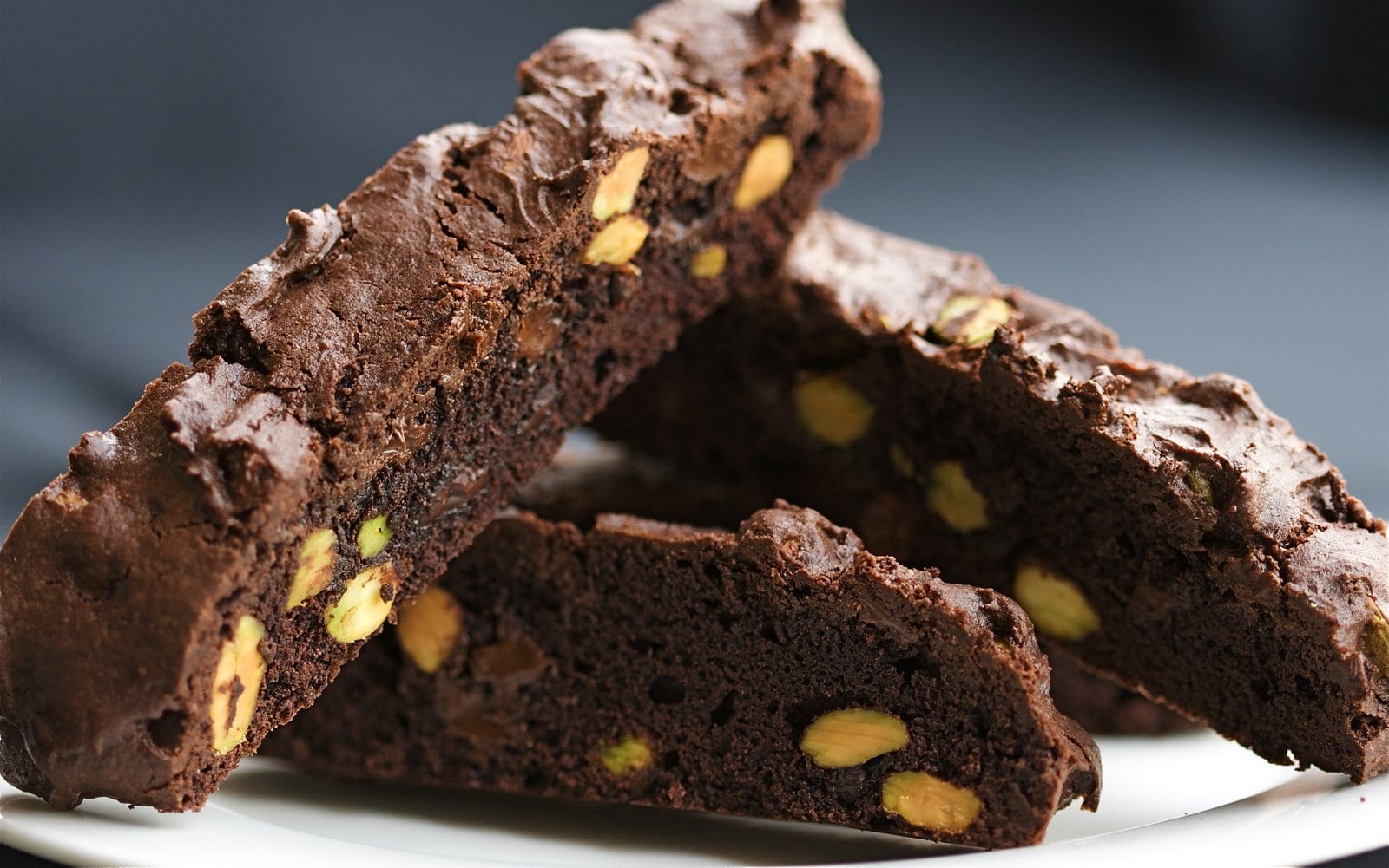 Chocolate Pistachio Biscotti - The Culinary Chase