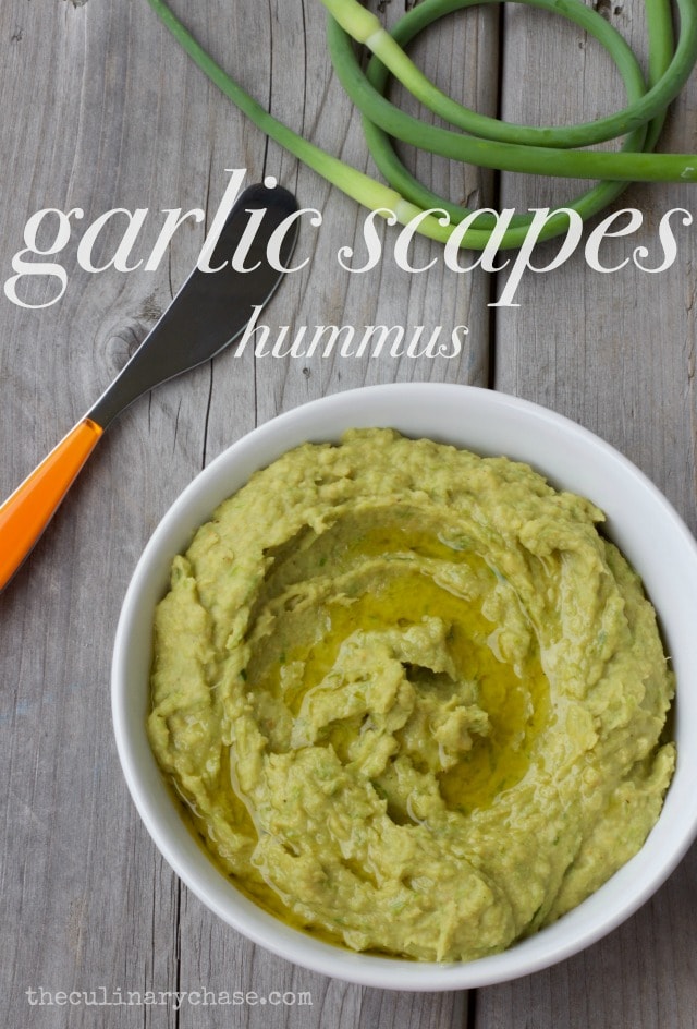 garlic scapes hummus