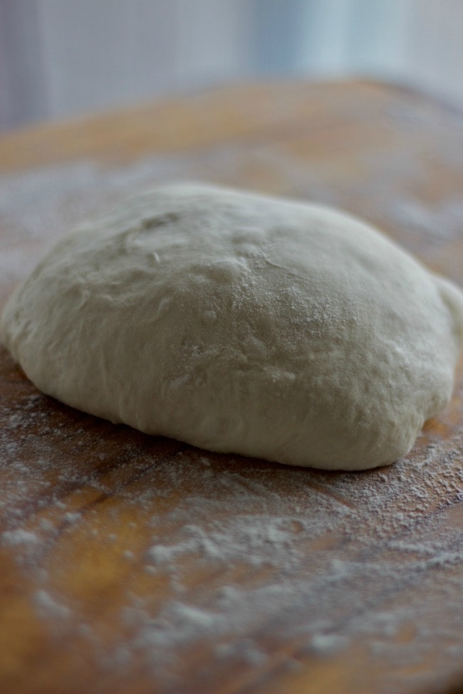 notice the pockets of air bubbles in the dough - light and airy