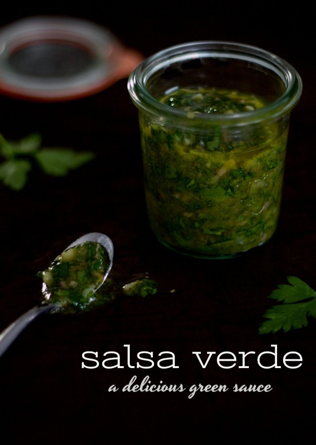salsa verde - a delicious green sauce