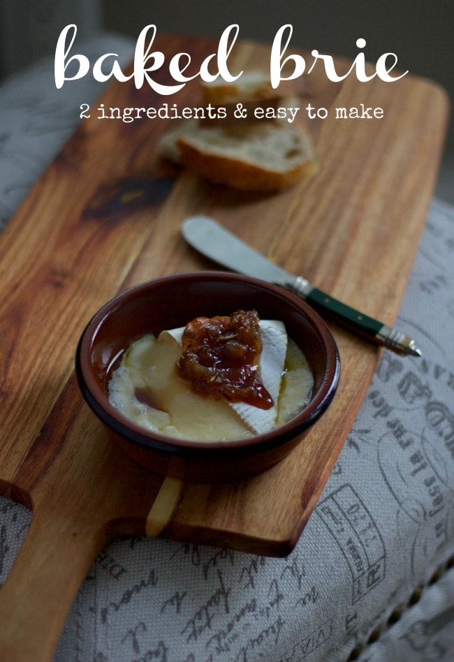 baked brie with onion jam