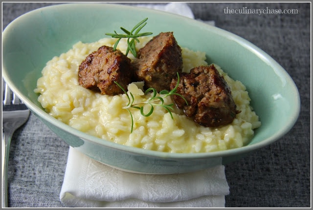 fennel risotto with lamb