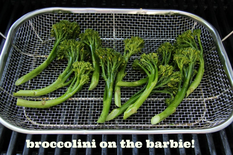broccolini on the barbie