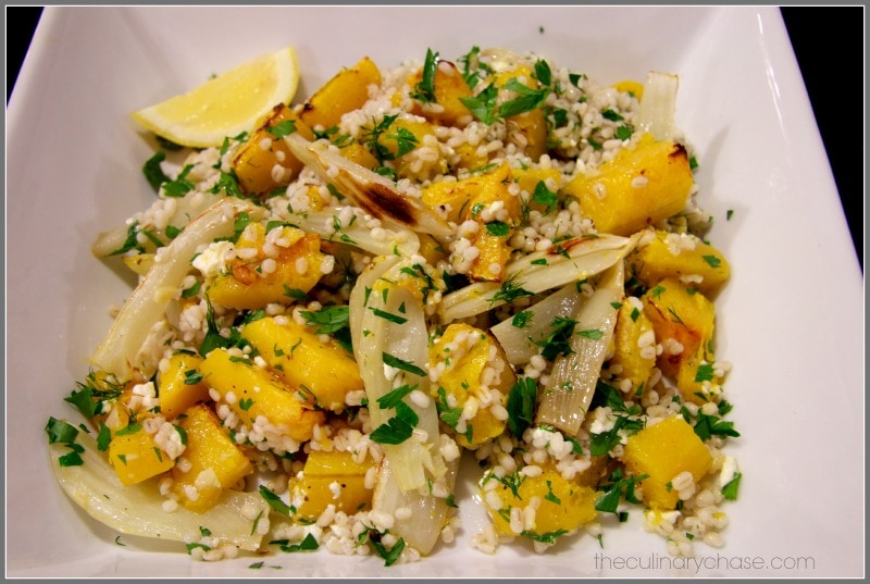 Barley Salad with Roasted Squash and Fennel by The Culinary Chase