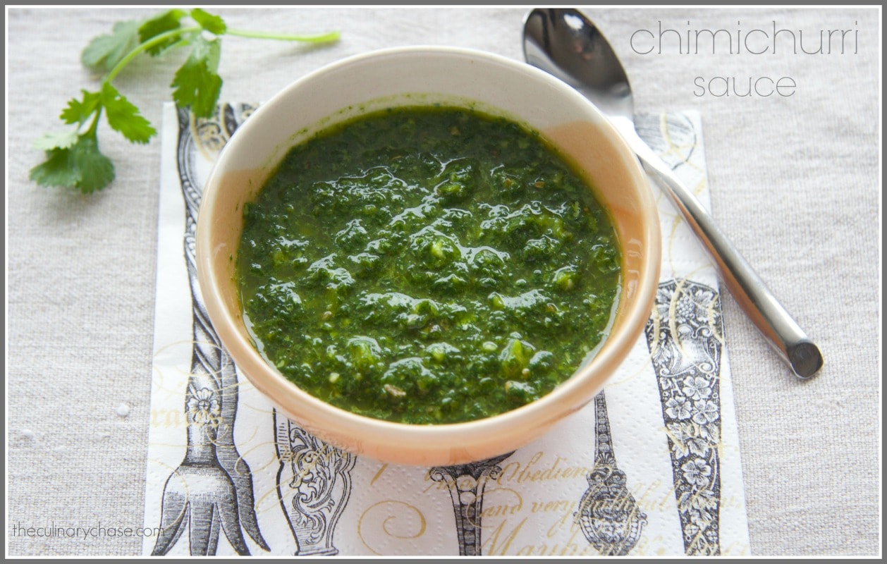 Chimichurri Sauce by The Culinary Chase