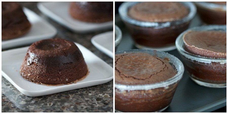 Lava Cake Collage by The Culinary Chase