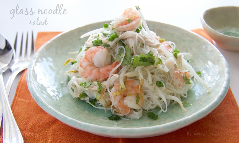 glass noodle salad by The Culinary Chase
