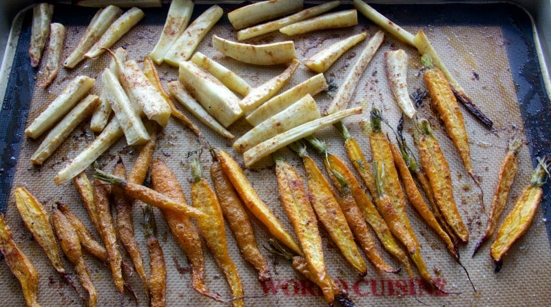 roasted parsnips & carrots