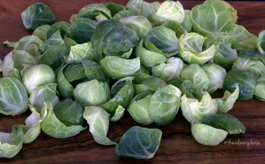 Brussels sprout leaves The Culinary Chase