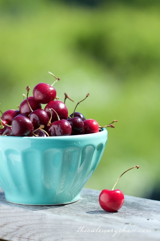 bowl of cherries by The Culinary Chase