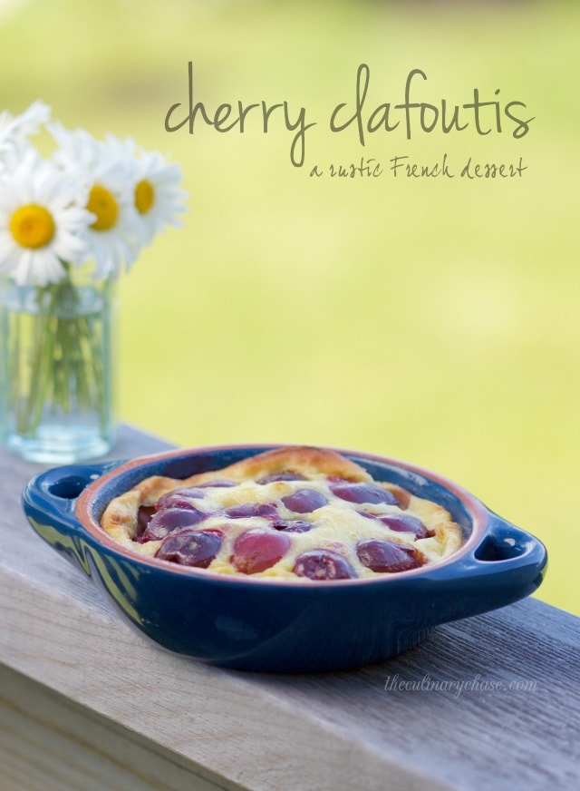 cherry clafoutis by The Culinary Chase