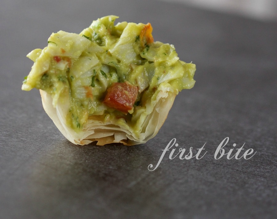 crab phyllo cup