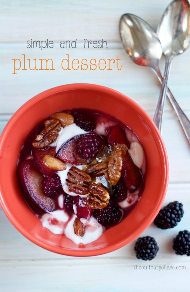 plum dessert