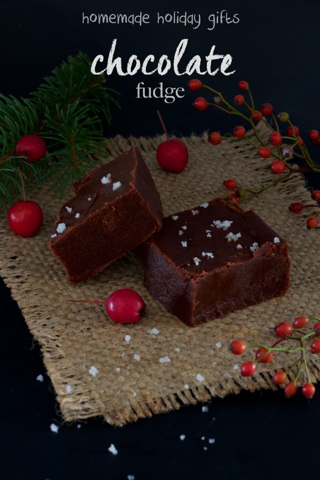 chcolate fudge - homemade holiday gift