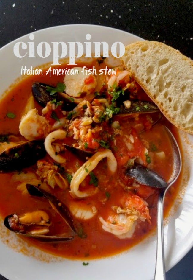 Italian American fish stew - cioppino