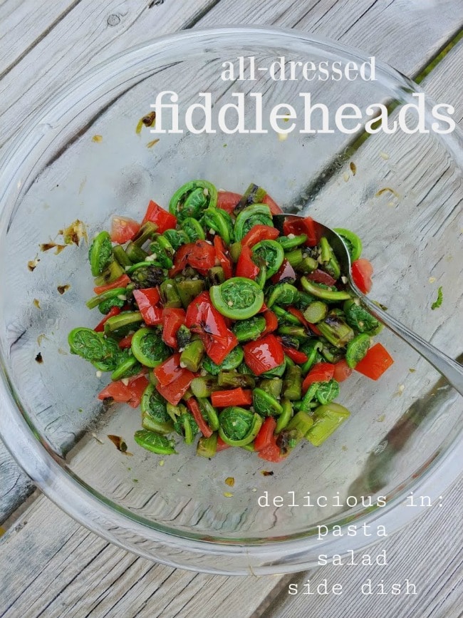 all-dressed fiddleheads
