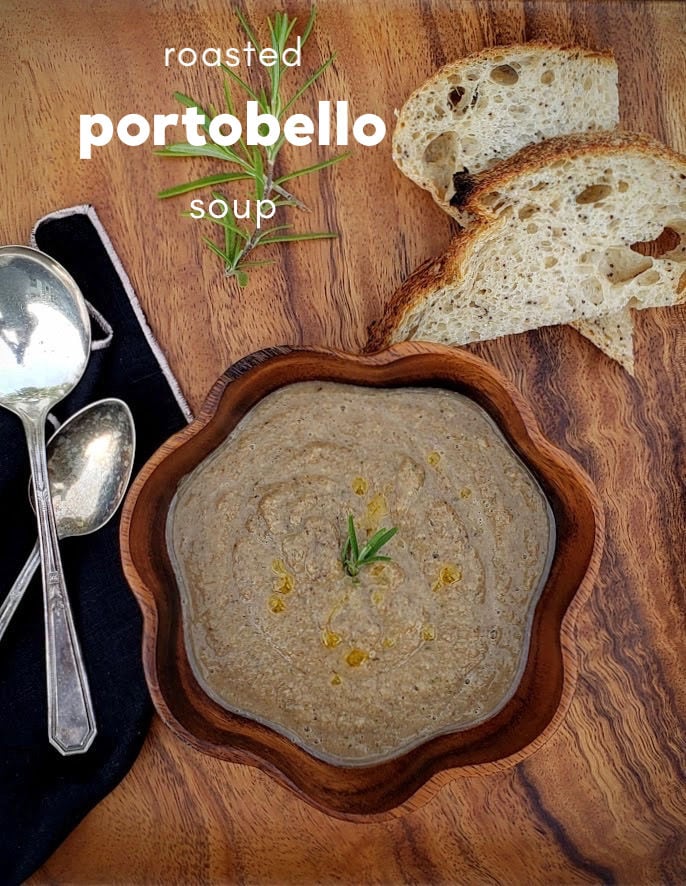 roasted portobello soup