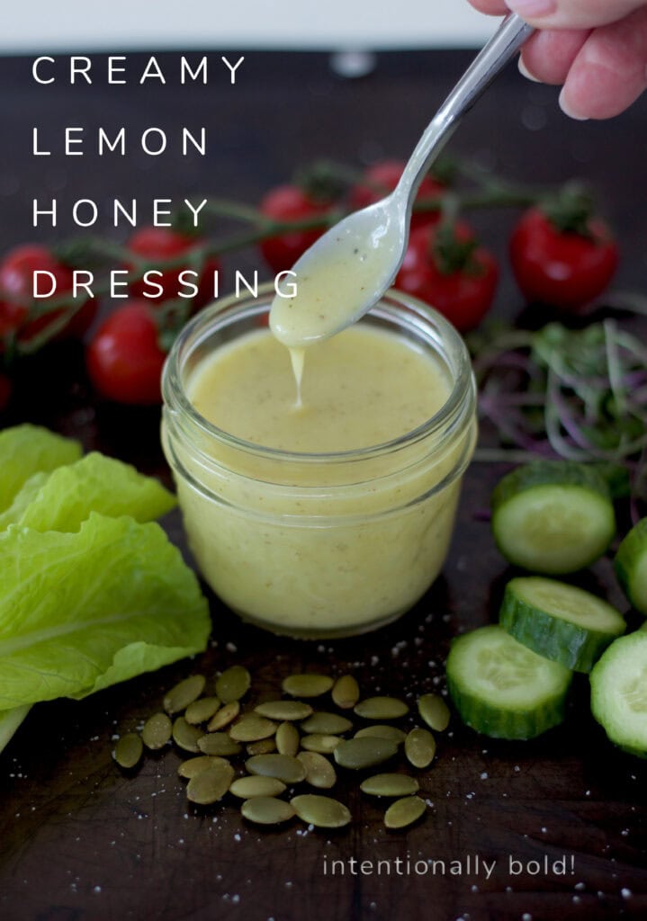 creamy lemon honey dressing