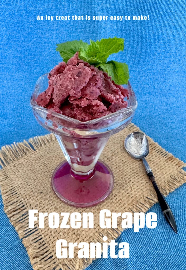 frozen grape granita