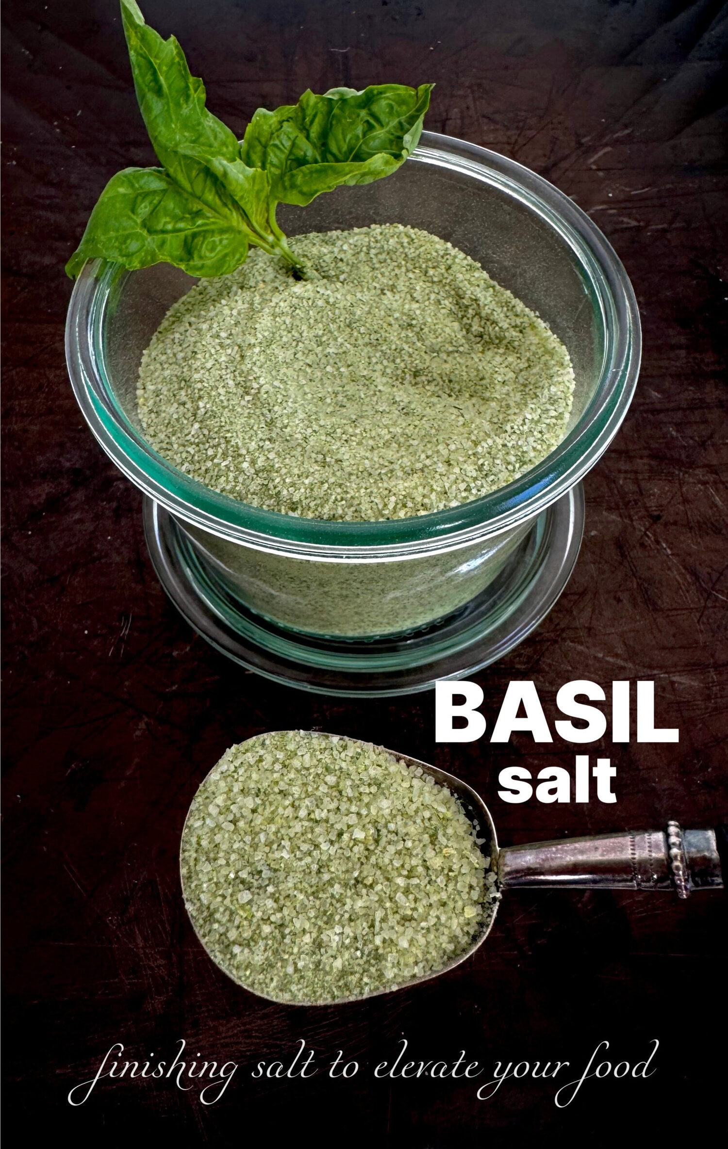 basil salt - The Culinary Chase