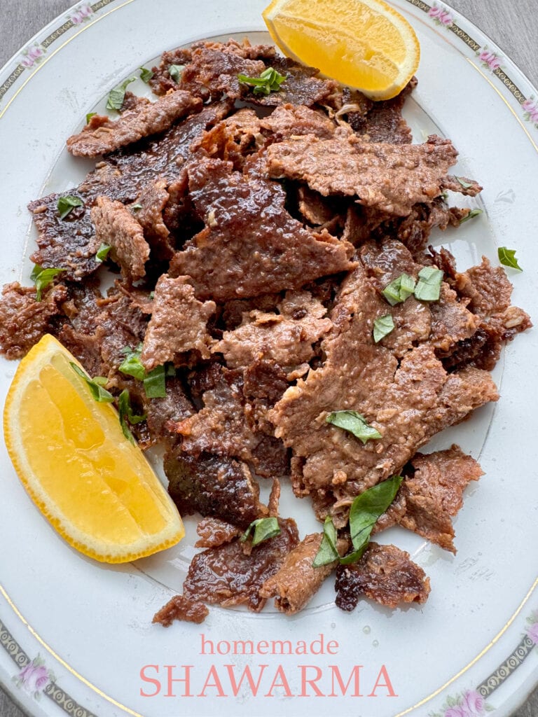 homemade shawarma